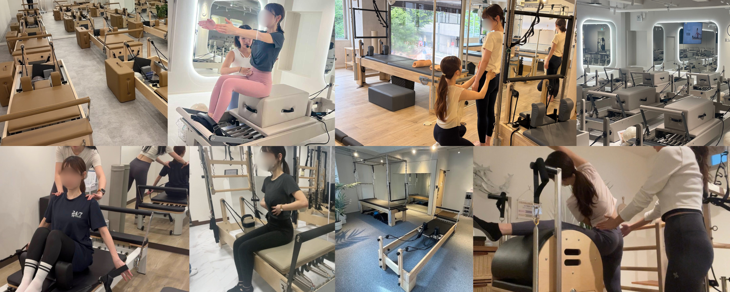 ピラティスK、zen place、ELEMENTなど、これまでに体験・取材したピラティススタジオの写真